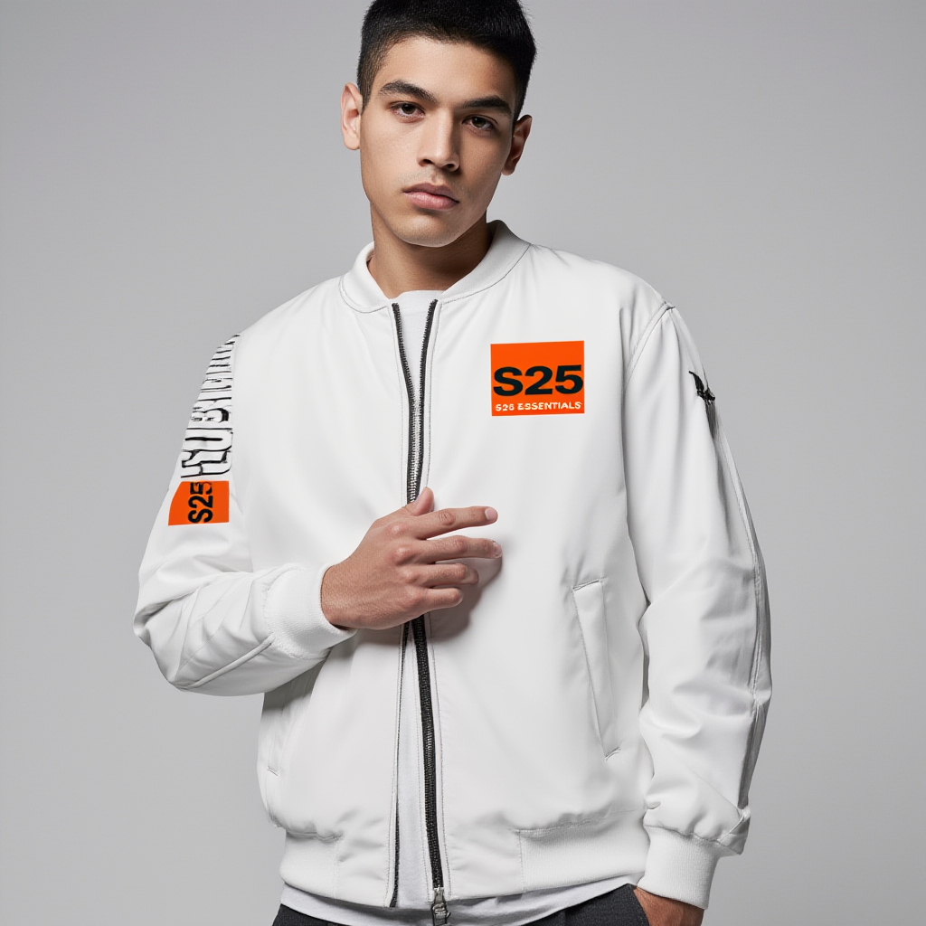 S25 Essentials white Bomberjack Unisex