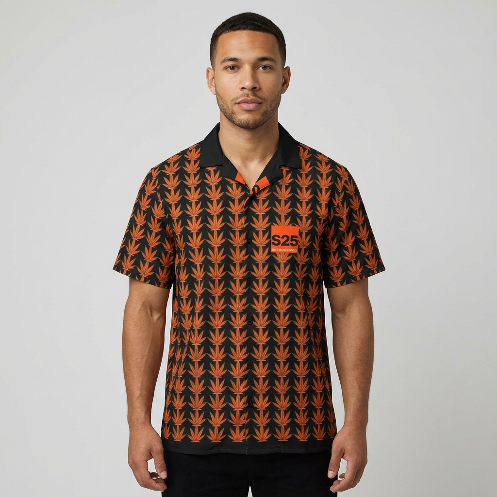 s25 Essentials Dark Matter button shirt