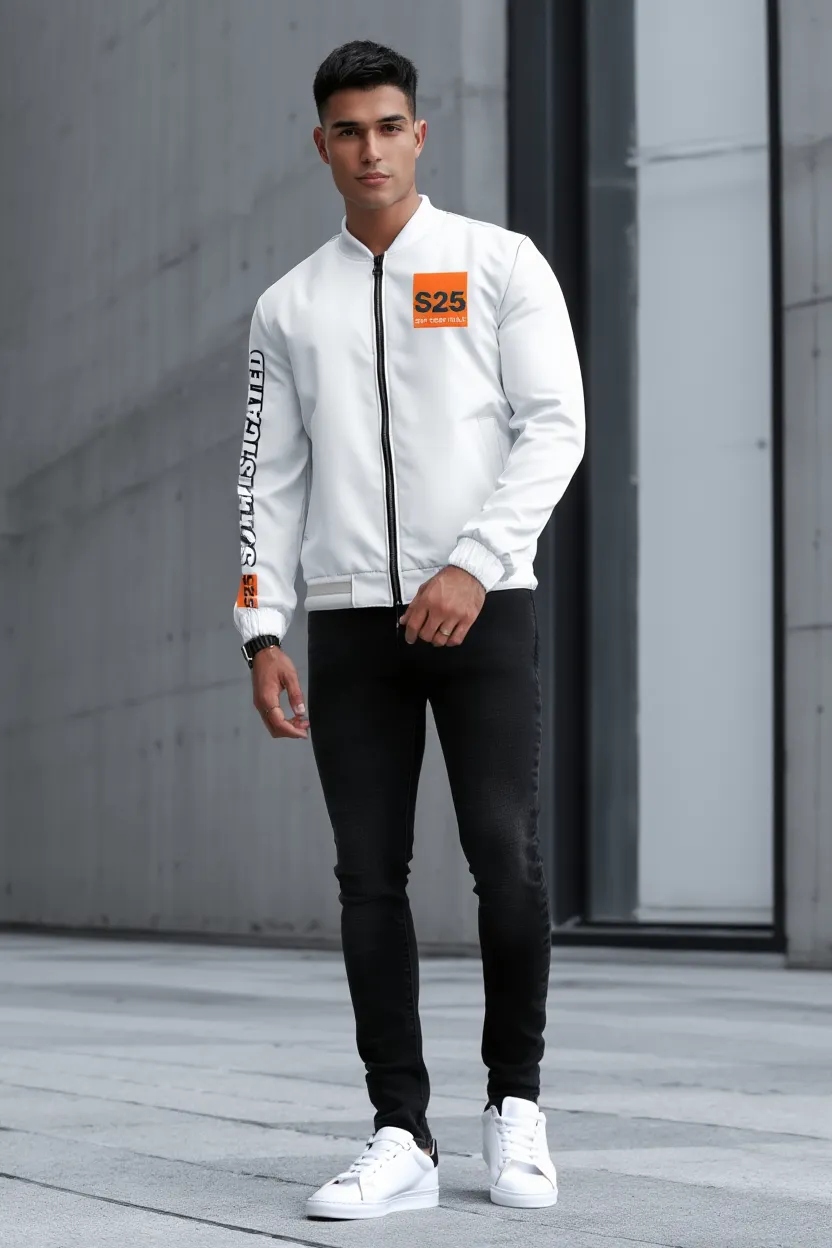 S25 Essentials white Bomberjack Unisex