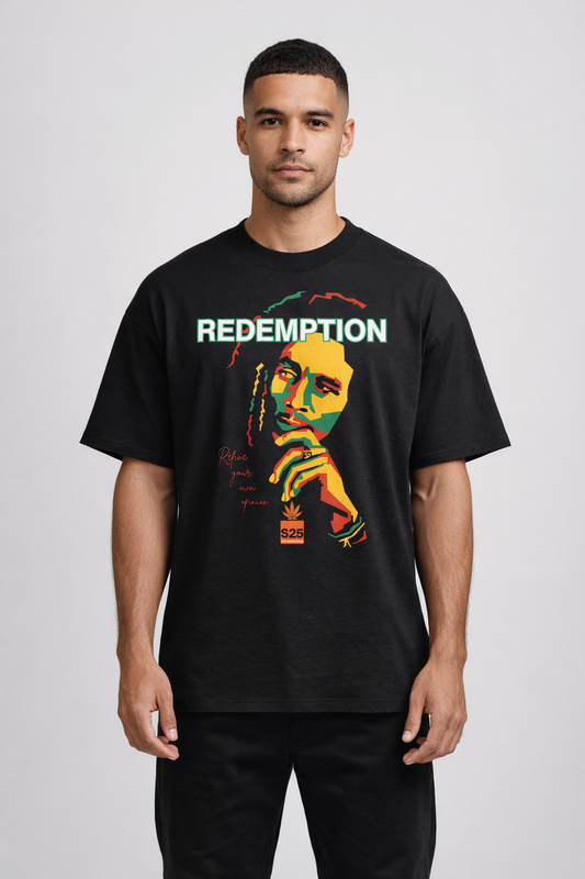 S25 Essentials Redemption Bob Marley tee
