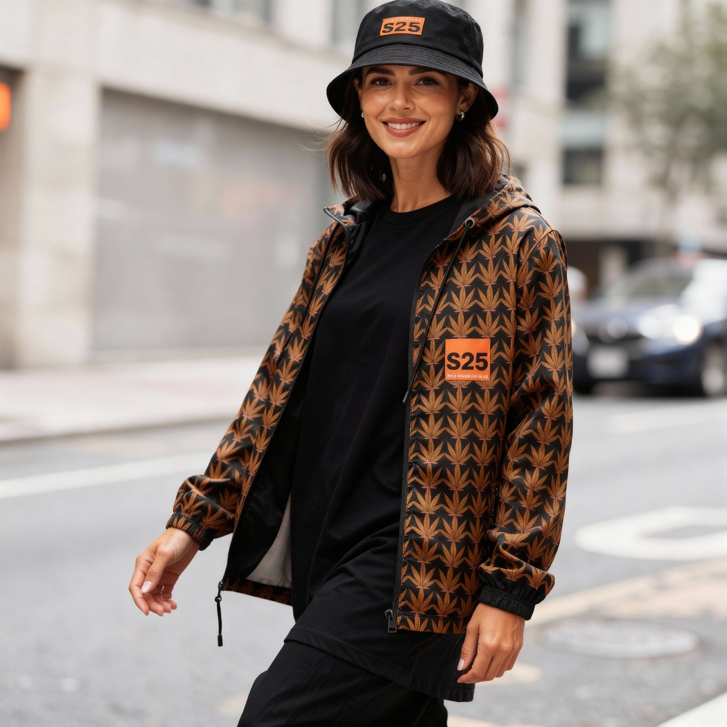 S25 Essentials leaf windbreaker